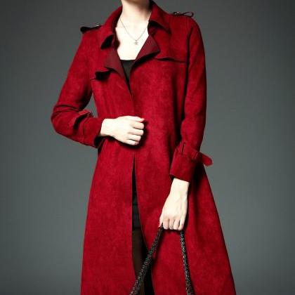 Fashion Women Winter Windbreaker Long Sleeve..