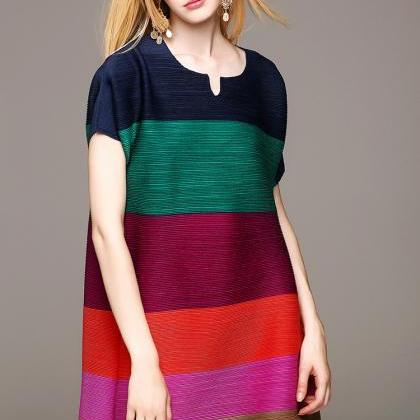 Fashion Women Plus Size Summer Casual Shirt Midi..